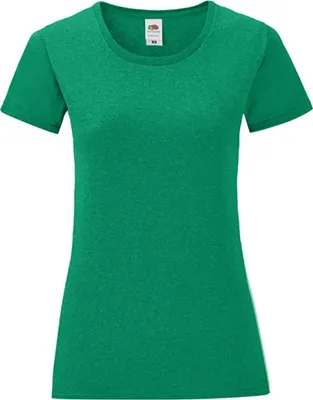 Obrázok produktu pre Fruit of the Loom 61-432-0 | Dámske tričko Iconic, 100% česaná bavlna - farba: Heather Green - veľkosť: XL
