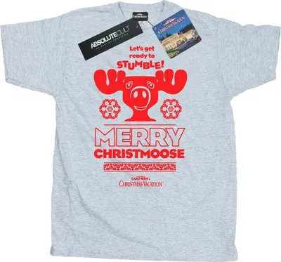 Productafbeelding van National Lampoon's Christmas Vacation - "Merry Christmoose" T-shirt voor heren, model BI43955 (XXL), grijs