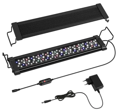Image de Lampe d'aquarium LED étanche, avec support et minuterie, éclairage décoratif, 18 W