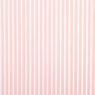 Produktbild von Baumwollstoff Meterware Popeline Streifen rosa weiß 1,50m