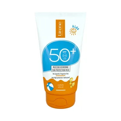 Obrázok produktu pre Lirene Kids, Ochronne mleczko dla dzieci bezzapachowe SPF 50+, 150 ml