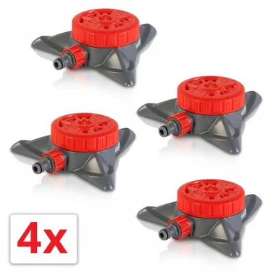 Produktbild von Grafner® 4er Set Kreis- Rasensprenger RS10821 | 8 Sprüh-Funktionen