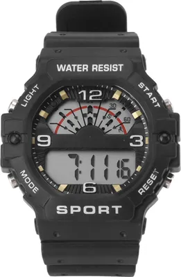 Obrázek produktu pro Sportovní pánské digitální chronograf náramkové hodinky Classic Vintage Square WR50M vodotěsné černé
