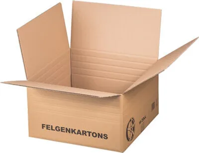 Produktbild von 4x Felgenkarton für 18 Zoll - 500x500x(142)-290mm mit variabler Höhe 2-wellig