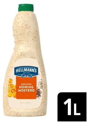 Produktbild von Hellmann's Honig Senf Dressing 1000 ml – cremig, süß-würzig, vielseitig