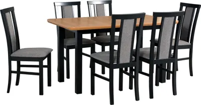 Produktbild von Esszimmer-Set 6x "Milano 7" Stühle + "Wenus 2 S" Tisch