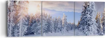 Produktbild von Bild auf Leinwand - Leinwandbild - Abenteuer alpen winter schnee - 90x30cm - Wand Bild - Wanddeko - Leinwanddruck - Bilder - Kunstdruck - Wanddekoration - Leinwand bilder - Wandkunst - CA90x30-2433
