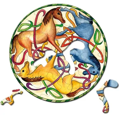 Productafbeelding van CURIOSI Hondenpuzzel Picoli: Paarden, 33 stuks