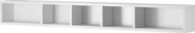 Zdjęcie produktu dla Półka wisząca TOLEDO Szerokość 169 cm Biały laminat / biały połysk Helvetia Meble 2498DW02