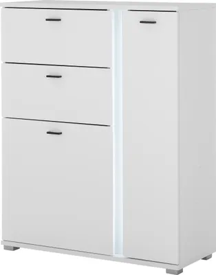 Produktbild von LIVOJO M19 Wohnzimmer Highboard 100 x 125 x 42 cm Weiß Matt