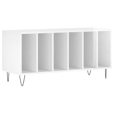 Produktbild von vidaXL Plattenschrank Hochglanz-Weiß 100x38x48 cm Holzwerkstoff