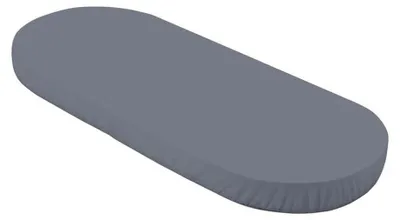 Produktbild von Waldin Babybett 7-in-1 Baumwoll-Spannbettlaken mit Verlängerung, rechteckig oder oval €“ Graphit