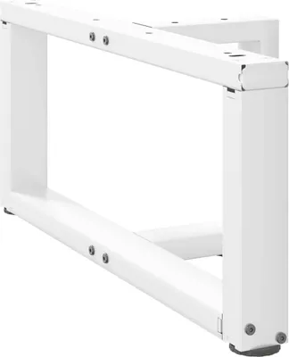 Obrázok produktu pre Nohy konferenčného stolíka v tvare T, 2 ks, biele, 60x25x(30-31) cm, oceľové