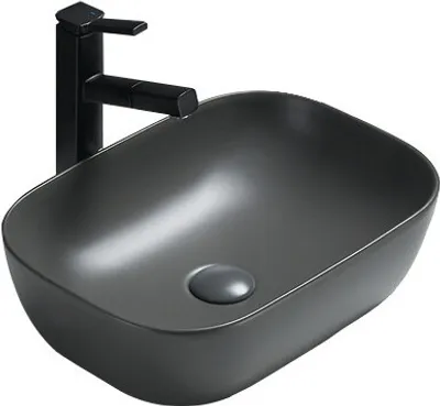 Produktbild von Mexen Rita Aufsatzwaschbecken 45 x 32 cm, Dunkelgrau matt - 21084571