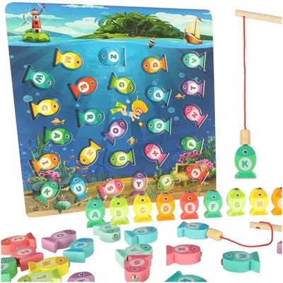 Produktbild von Aga Angelspiel aus Holz mit Magneten Montessori