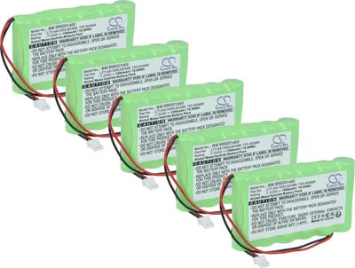 Produktbild von vhbw 5x Akku Ersatz für Visonic LTT-AA1300LSDX6B für Alarmanlage, Alarmsystem (1500 mAh, 7,2 V, NiMH)