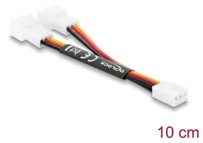Produktbild von Y-Lüfterkabel 3 Pin auf 2 x 3 Pin Stecker 10cm