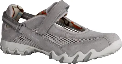 Produktbild von Allrounder By Mephisto Niro Leder/Textil, Grau Damen Ballerina Wechselfußbett - Damenschuhe Slipper / Trotteur, Grau, leder/textil (mesh)