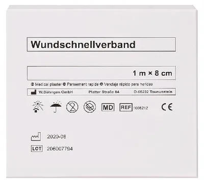 Produktbild von Pflaster-Schnellverband 1m x 8 cm | Packung (1 Stück)