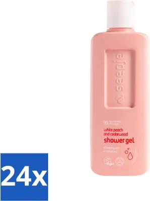 Obrázek produktu pro Mýdlo – sprchový gel – přírodní vůně – bílá broskev a cedrové dřevo – 300 ml – výhodné balení – 24 kusů