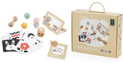 Obrázek produktu pro VIGA Sada Vzdělávacích Hraček Krabička Box od narození do 6 měsíců