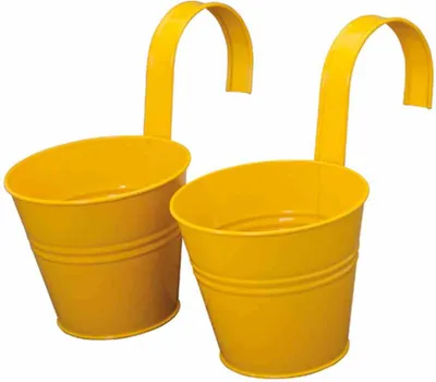 Image de Siena Garden Set de 2 pots de fleurs jaune