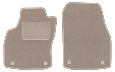 Image de Tapis avant en moquette pour Opel Astra H 2003-2010 (berline/à hayon/break) – 2 pièces, beiges, sur mesure – Wielganizator LUX