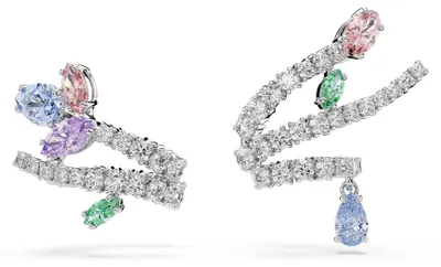 Image de Accessoires pour les oreilles Swarovski x Ariana Grande, différents types de découpes, plaqués rhodium