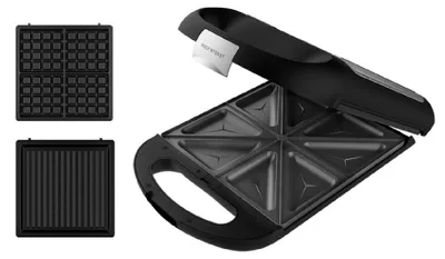 Produktbild von Cecotec 03112 Sandwichmaker 1500 W Schwarz