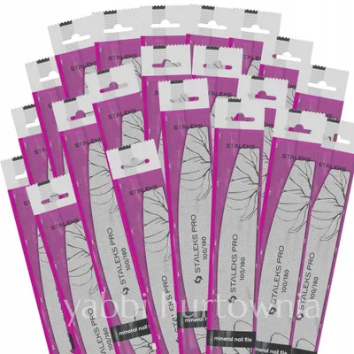 Produktbild von Nagelfeilen Staleks halbmond 100 180 grau 50 Stück