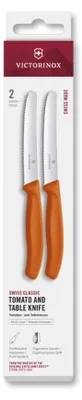 Produktbild von Victorinox Tomatenmesser 2 Stück orange gezahnt