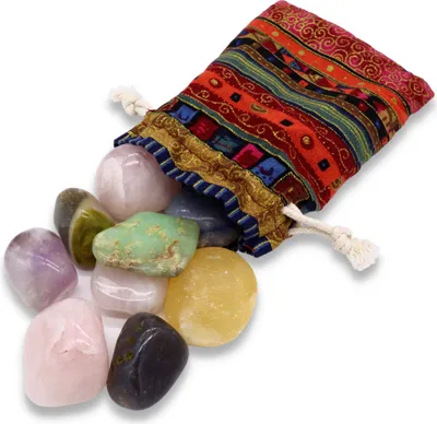 Produktbild von LAVISA Trommelsteine Heilsteine Halbedelstein Mischung | Natürliche Edelsteine und Kristalle für Dekoration und Wohlbefinden | 100% Natursteine Mineralsteine (XL 150g)