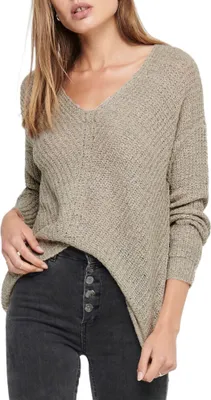 Produktbild von JDY V-Pullover 'New Megan', 15208245, Cement, Gr. XL