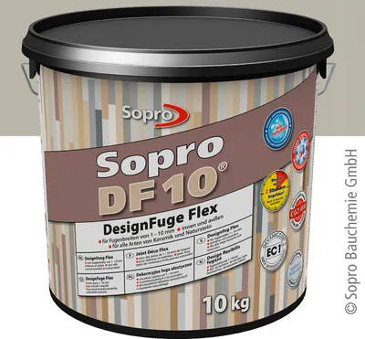 Produktbild von Sopro DF 10 Fliesen 10 kg Design Fuge Fugenmasse Fugenmörtel 1-10mm grau-15