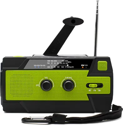 Produktbild von Solar radio, Outdoor Notfallradio Solar Handkurbel, LED Leselicht, SOS-Alarm Powerbank