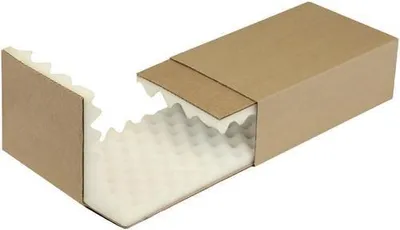Produktbild von Noppenschaumverpackung Maße 250x150x80mm Schaumhöhe 25mm braun TRANSPAK