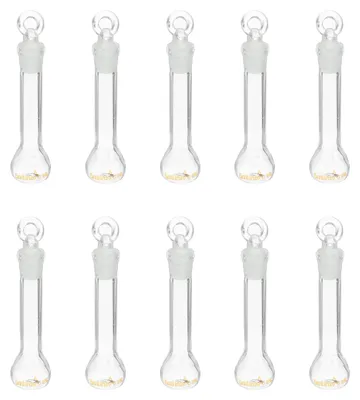 Messkolben 5 ml, 10 Stück, Borosilikatglas 3.3, transparent