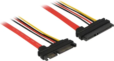 Zdjęcie produktu dla DELOCK SATA-Verl. SATA III 22pin -> 22pin St/Bu 0.10m