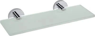 Produktbild von BOMEGA Glasablage Messing Chrom poliert 300x55x130 mm für Bad & Küche >> zum Bohren