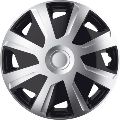 Produktbild von 16" Zoll Radkappen Schwarz Silber Radzierblenden Radblenden J16540 J-TEC
