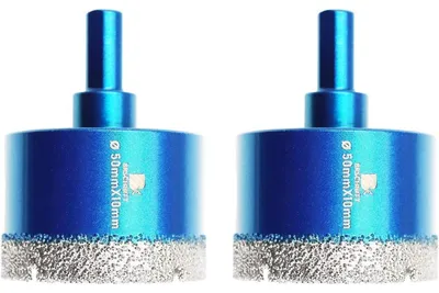 Obrázok produktu pre Diamantový vrták 50 mm, 2 kusy, kotúč na vŕtanie do dlaždíc, keramiky, granitu a muriva