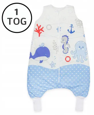 Produktbild von Ankras Warmer Schlafsack mit Beinen Baumwolle 1 TOG 74-86