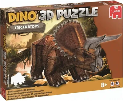 Obrázek produktu pro Dinosauří puzzle 3 D - Triceratops - 41 dílků