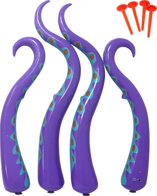 Produktbild von 4 Stück Halloween Aufblasbare Oktopus-Tentakel Riesige Blow Up Lila Oktopus-Beine Outdoor-Dekorationen für Hof Garten Rasen Dekor