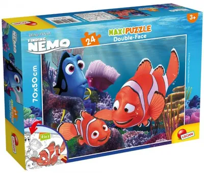 Produktbild von Puzzle dwustronne maxi 24 elementy. Gdzie jest Nemo