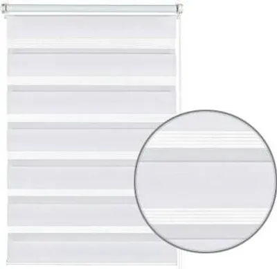 Produktbild von Gardinia EASYFIX Doppelrollo weiß 60 x 150 cm
