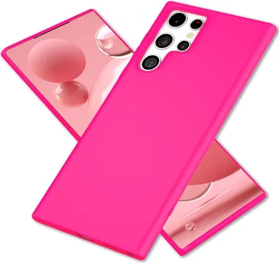 Produktbild von NALIA Bunte Neon Silikonhülle für Samsung Galaxy S22 Ultra Pink