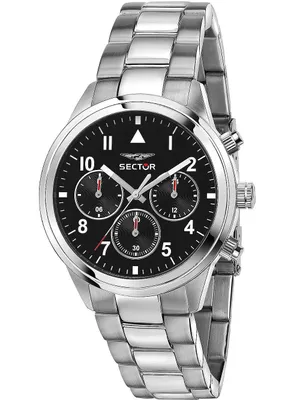Produktbild von Sector Herren Multifunktion Uhr Fashion Edelstahl Armbanduhr silber USE53540013