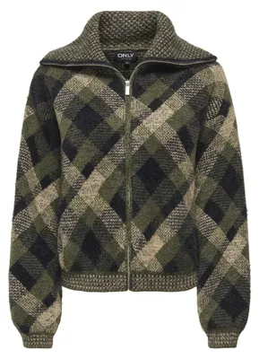 Produktbild von Only ONLMAROON LS ZIP COLLAR CARDIGAN KN Forest Nig XL