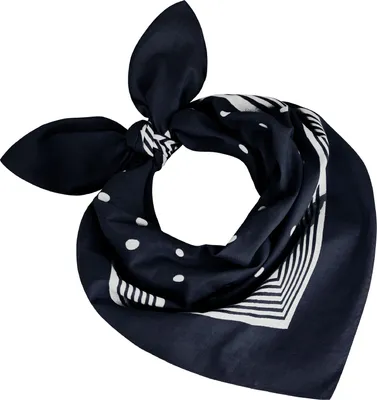 Tobeni 000803 Bandana mit Punkte Nickituch in 100 Baumwolle Marine